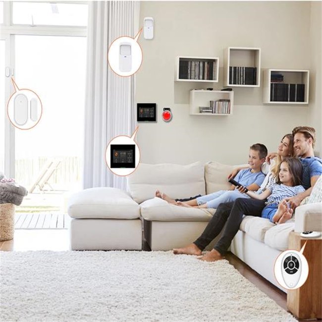 Glomarket Smart Home Tuya 4g/GSM/Wifi Security Alarm DIY System Wireless App Control Anti Theft Security Alarm System