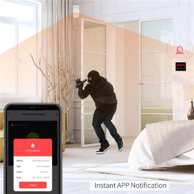 Glomarket Smart Home Tuya 4g/GSM/Wifi Security Alarm DIY System Wireless App Control Anti Theft Security Alarm System