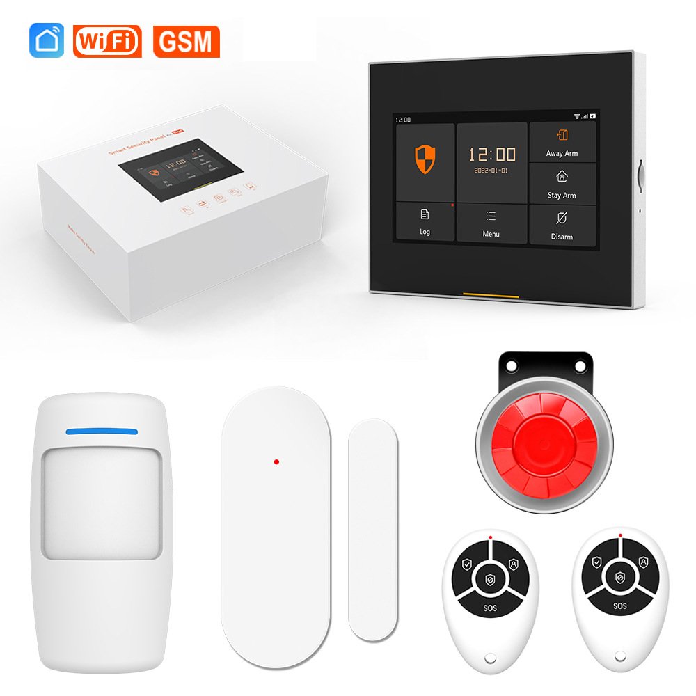 Glomarket Smart Home Tuya 4g/GSM/Wifi Security Alarm DIY System Wireless App Control Anti Theft Security Alarm System
