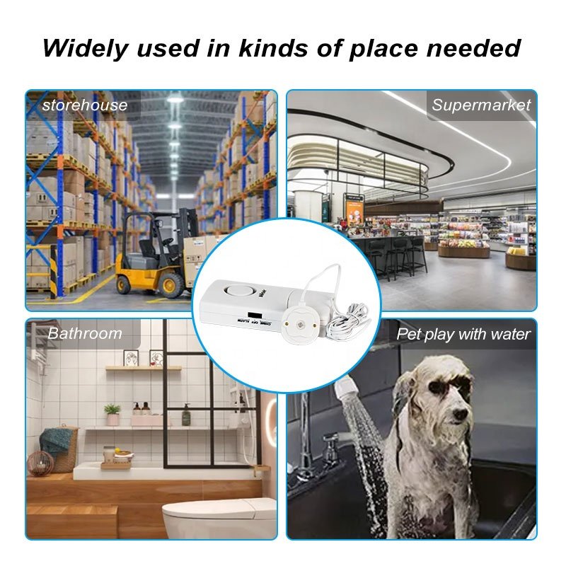 High quality water flow alarm and sensitive flood alarm water leakage detection sensor alarm