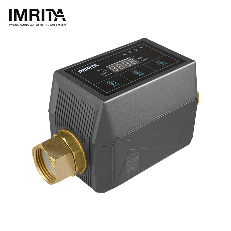 IMRITA smart wireless wifi water leak detector with automatic water shut off valve smart water monitor