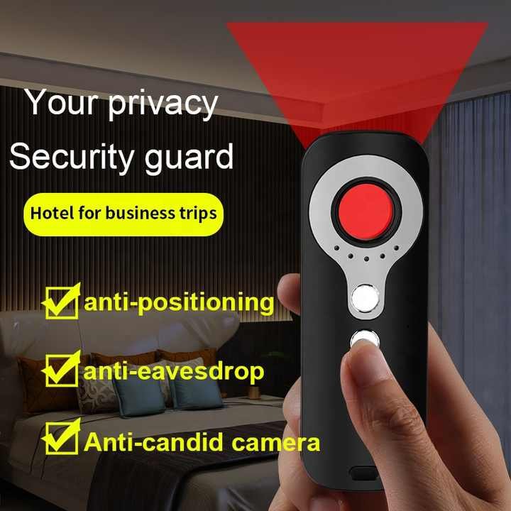 Portable Mini Lens Camera with Anti-Candid Artifact Sensor Scanner Blocker and Viewfinder Prevention for Home Alarm Systems