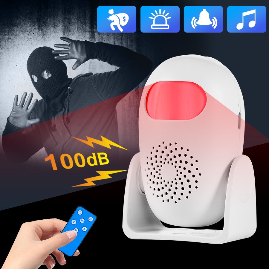 KERUI M120 Smart Welcome Doorbell 100db PIR Infrared Burglar Alarm Human Motion Detector For Garage Shop Home Security