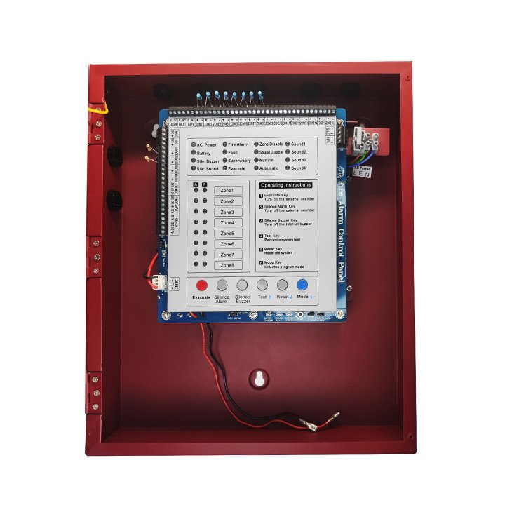 Competitive Price 4 Zones Fire Alarm Control Panel Conventional Fire Alarm System