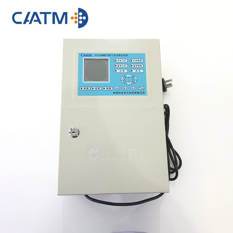 CAATM CA-2100E Industrial LCD Security Quality Remote Control 128 channels Bus Transmission Wall-mounted gas alarm controller