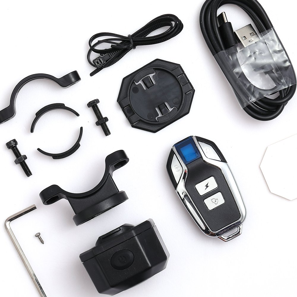 Bike Alarm Wireless Waterproof Bike Alarm with Remote Control Anti-Theft Motorcycle Vehicle Security Alarm System