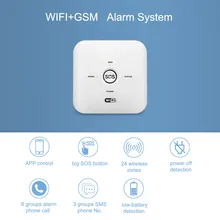 Tuya Smart SOS Wifi+GSM Wireless Smart Home Security Alarm System Compatible with Alexa