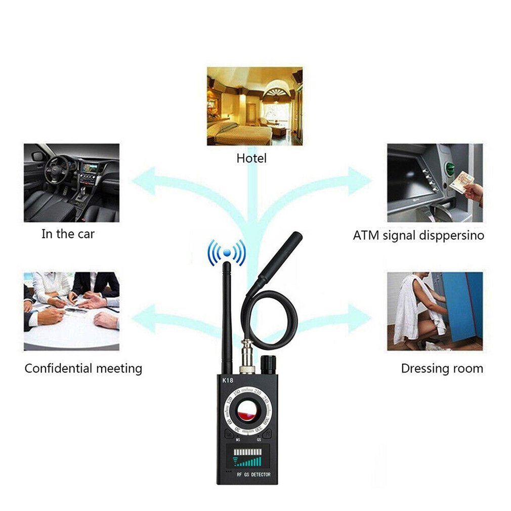 K18 Ebay Camera Finder Accurate Smart Gps Tracker Scanner Anti-spy Bug Detector Upgrade RF Singal Detector