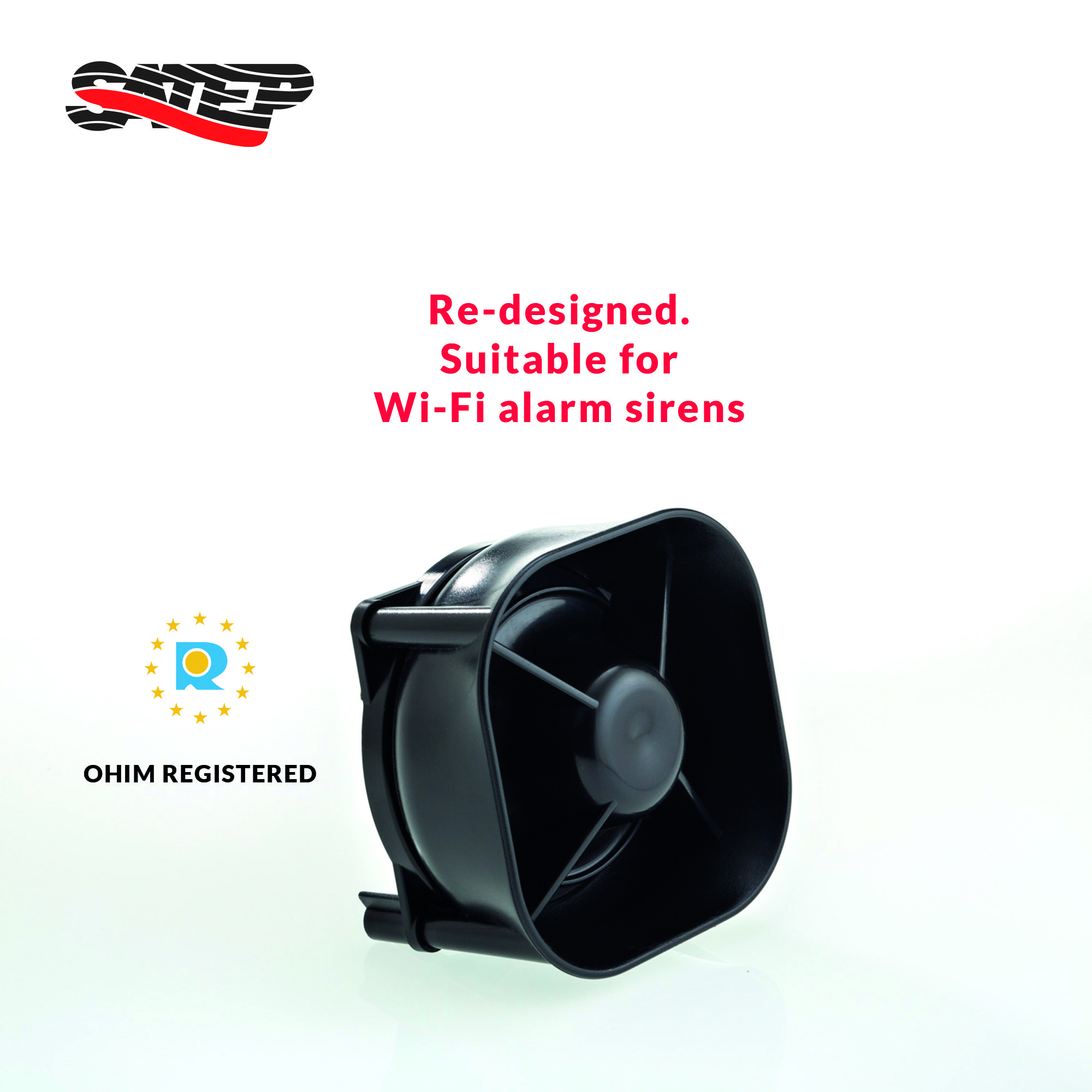 Piezoelectric Siren 109dB PZATQ for Wireless Alarm System Home Security Piezo Siren Burglar Alarm System