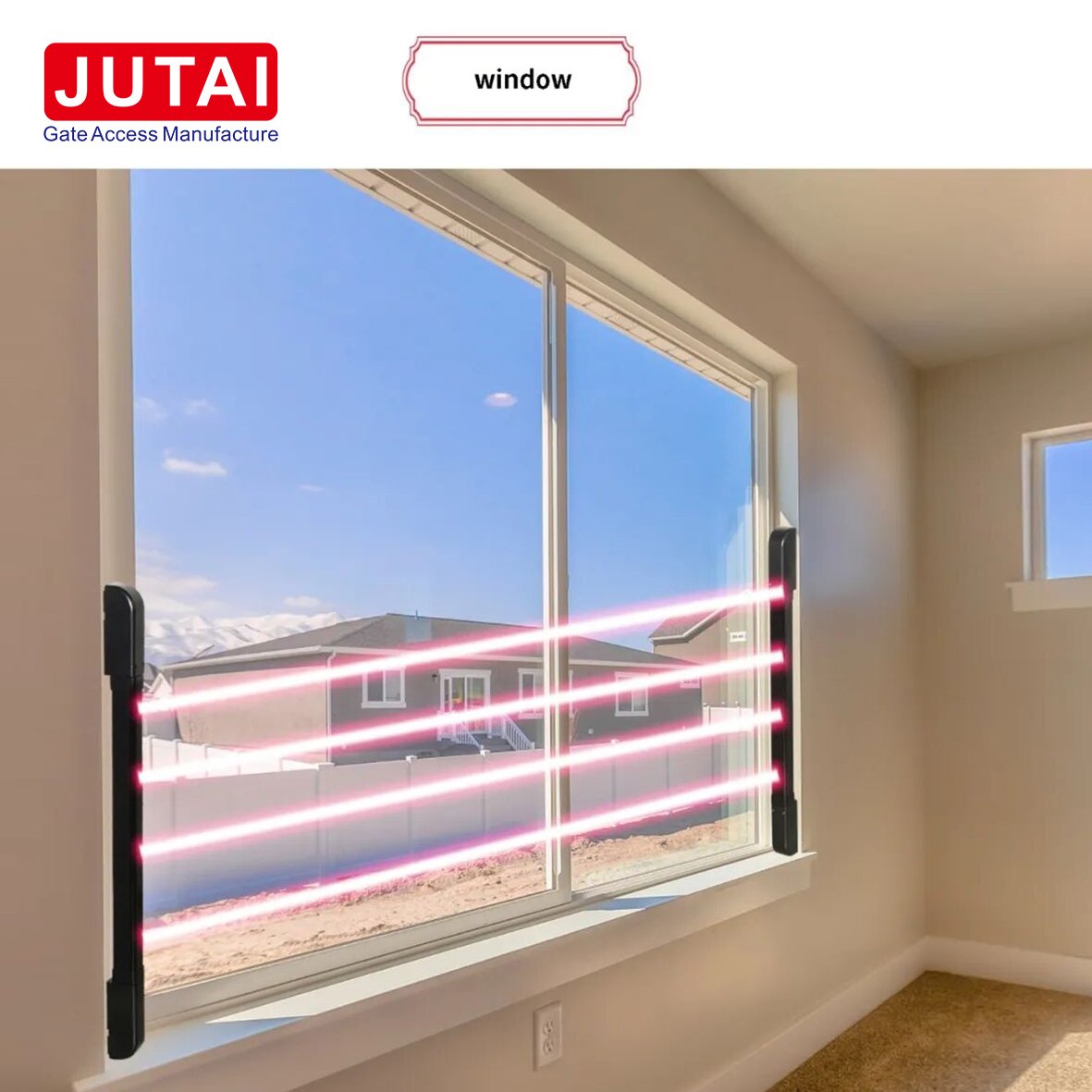 JUTAI Multi-Beams Infrared Photocells Sensors Safety Light Curtains For Perimeter System