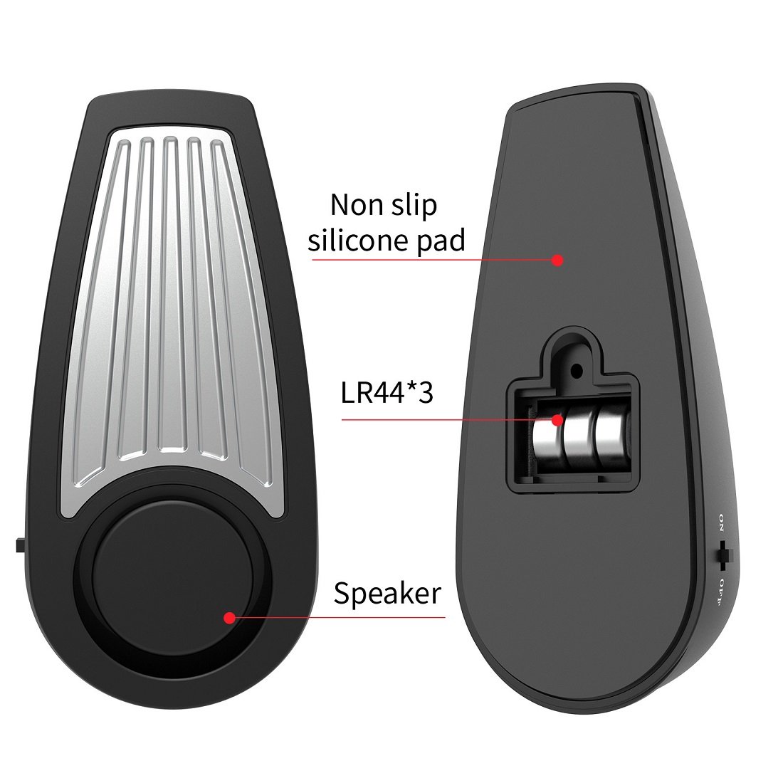 130dB New Design for Women Girls Security in Hotel Home Anti-theft Window Door Open Sensor Alarm Door Stop Alarm with Siren