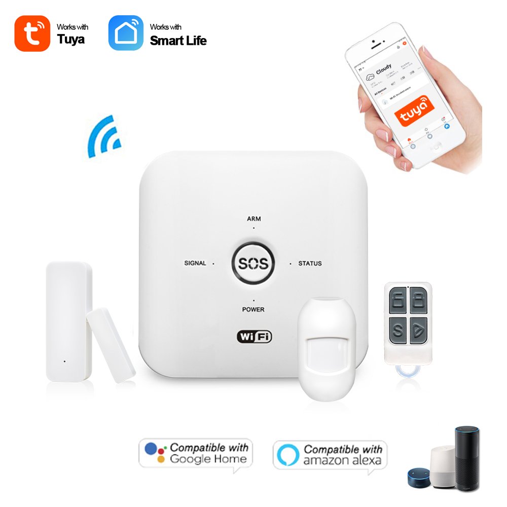 2024 New Product TUYA WIFI+GSM Smart Home Alarm Security Self Defense Products Personal Security Products