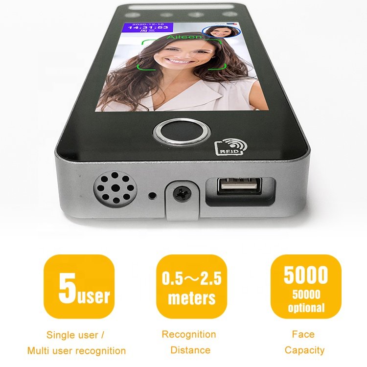 Rfid Reader Fingerprint Time Attendance Biometric 4G Sim Card Face Recognition Access Control Device