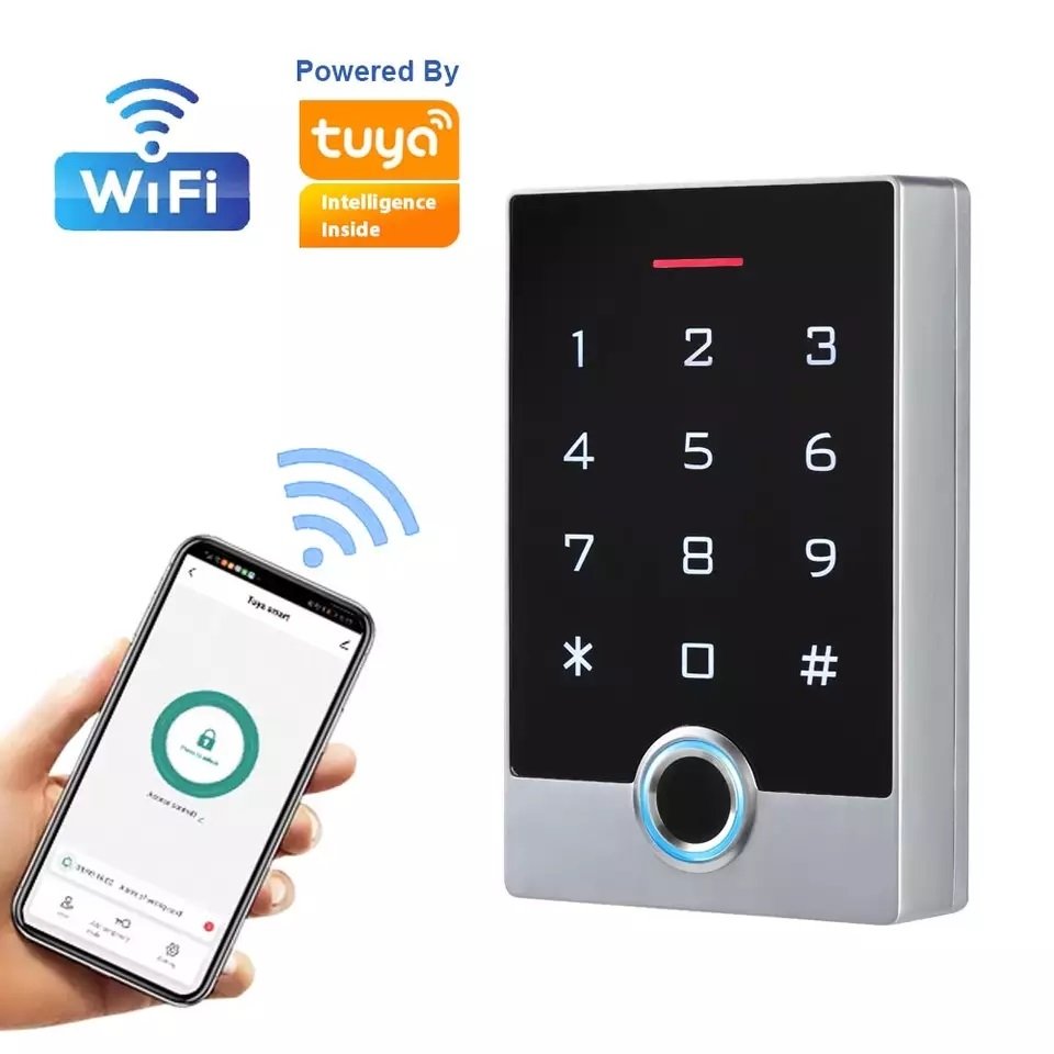 Tuya Access Control WIFI smart door lock fingerprint Access Control RFID Biometric Fingerprint Door access control system kit