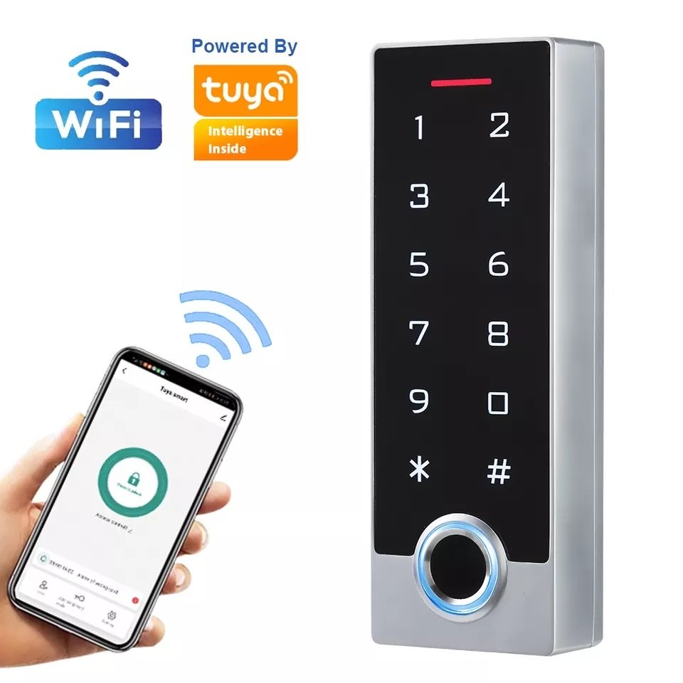Tuya Access Control WIFI smart door lock fingerprint Access Control RFID Biometric Fingerprint Door access control system kit
