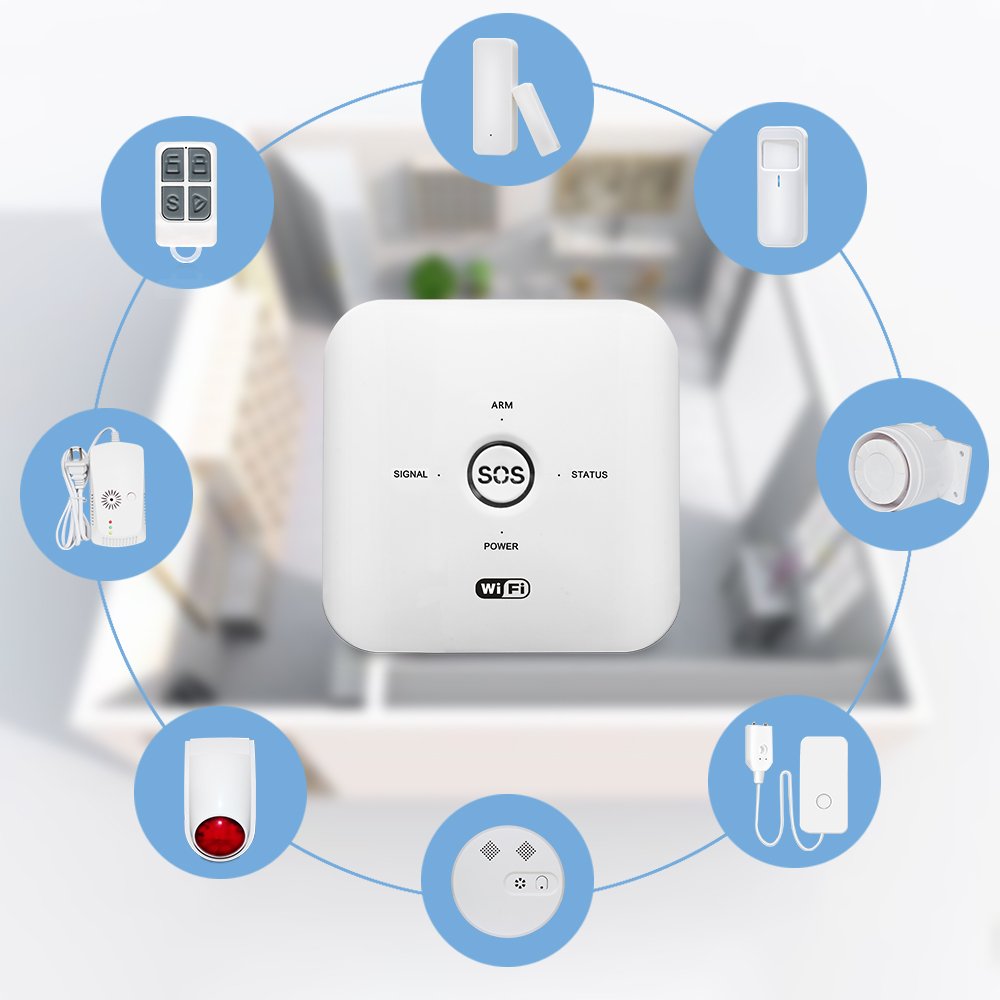 WALE Tuya Mini WIFI Smart Gateway Alta calidad Alta estabilidad Inalambrico Seguridad inteligente Alarma para el hogar
