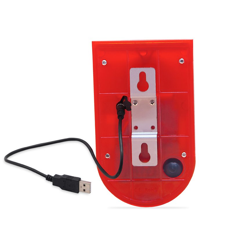 Cheaper price PIR motion sensor outdoor wireless security alarm system 129db loud siren solar home alarm security wall light