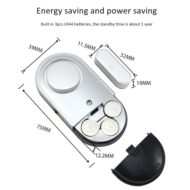 Simple Door Open Alarm, Home Window Sensor Magnetic Alarm, House Anti-theft Door Alarm System with Siren