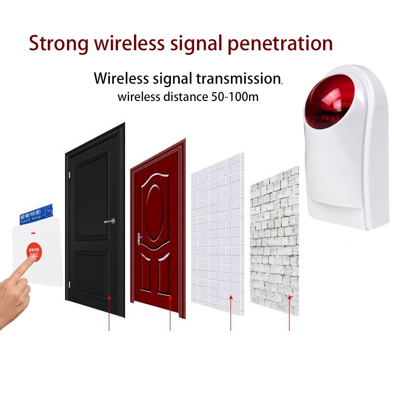 Waterproof Wireless SOS Button 433mhz Work With The Alarm System For The Elderly and Disabled