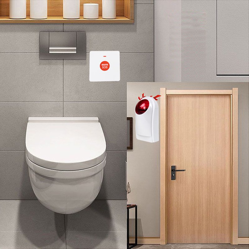 Waterproof Wireless SOS Button 433mhz Work With The Alarm System For The Elderly and Disabled