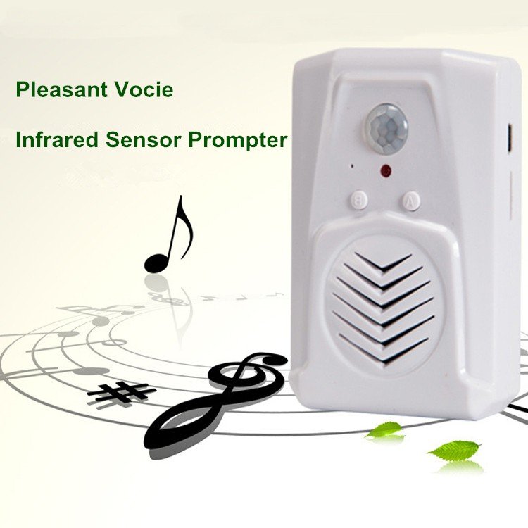 Recordable Voice Audio Player Infrared Activated Reminder Speaker Alarm Wireless Pir Detector Motion Sensor Alarm