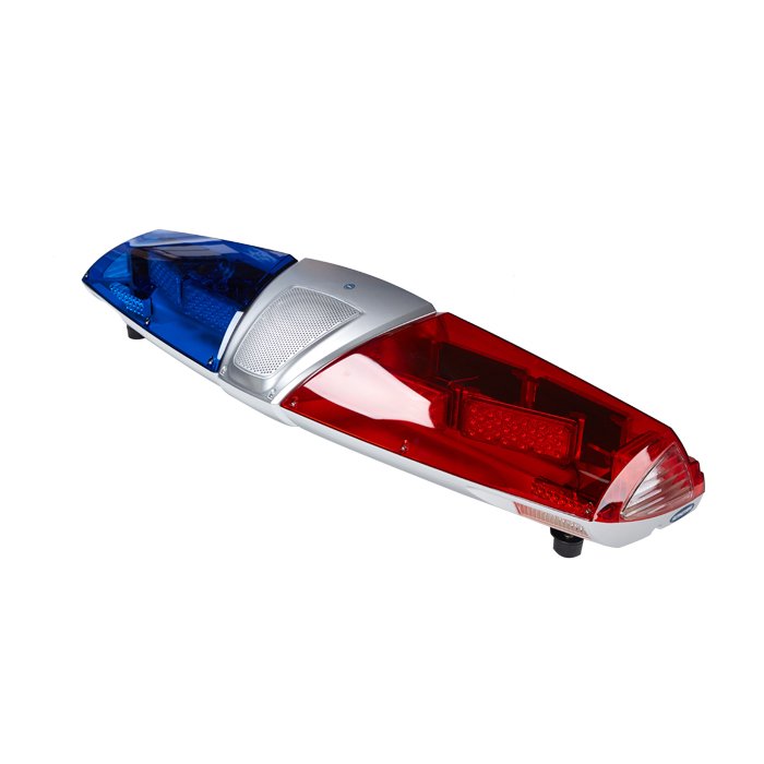 Senken 120Cm Universal Cop Car Alarm System Built-in Speaker Emergency Warning Light Bar LED Strobe Lightbar For Car
