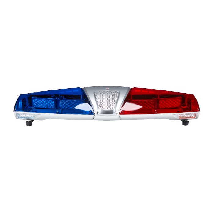 Senken 120Cm Universal Cop Car Alarm System Built-in Speaker Emergency Warning Light Bar LED Strobe Lightbar For Car
