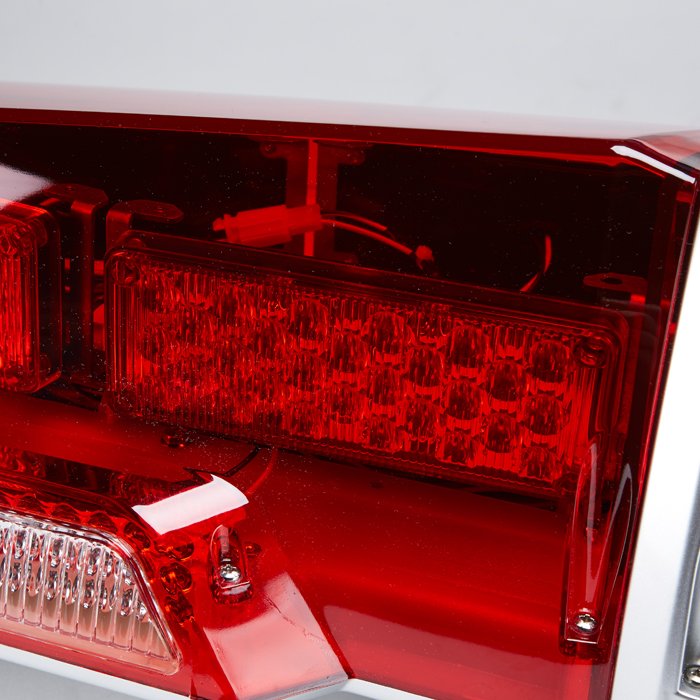 Senken 120Cm Universal Cop Car Alarm System Built-in Speaker Emergency Warning Light Bar LED Strobe Lightbar For Car