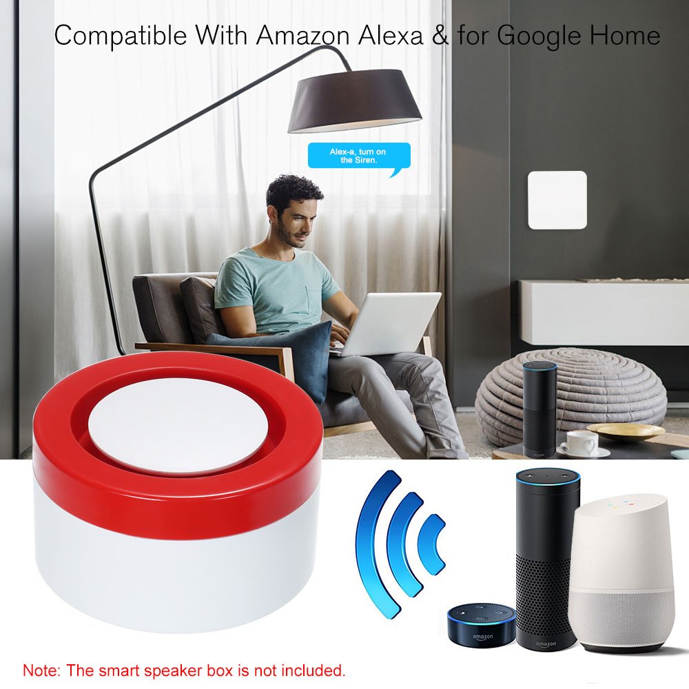 Tuyasmart App Controlled Flashing & Sound Strobe WIFI Alam Siren PST-H1