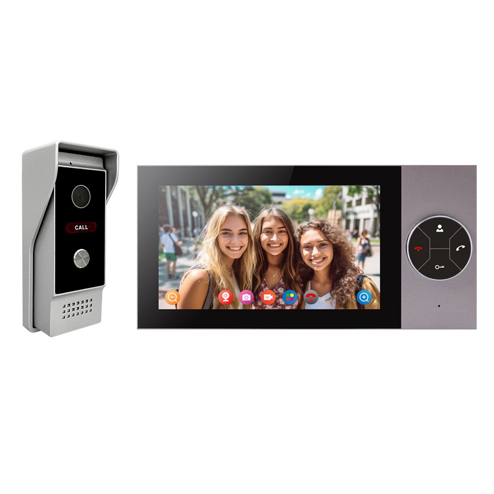 7inch TFT Screen Wifi Smart Waterproof Home Doorbell Camera Villa Alarm Video Doorbell Intercom Apartment