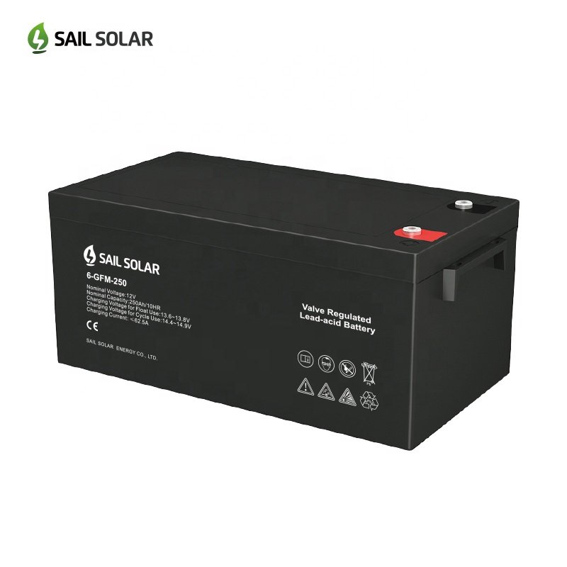 12V OEM 250Ah Lead-Acid AGM Solar Battery Directly Buy from China Factory