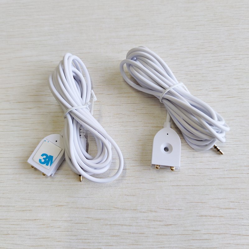 2.5mm jack 2m long sensitive water leak sensor with copper plated gold pin avoid rusting for home leakage detection system