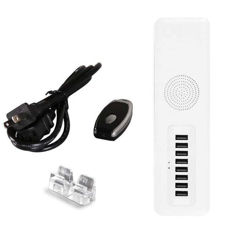 Newly 8 multi ports retail sensor anti-theft alarm system with charging and alarming function