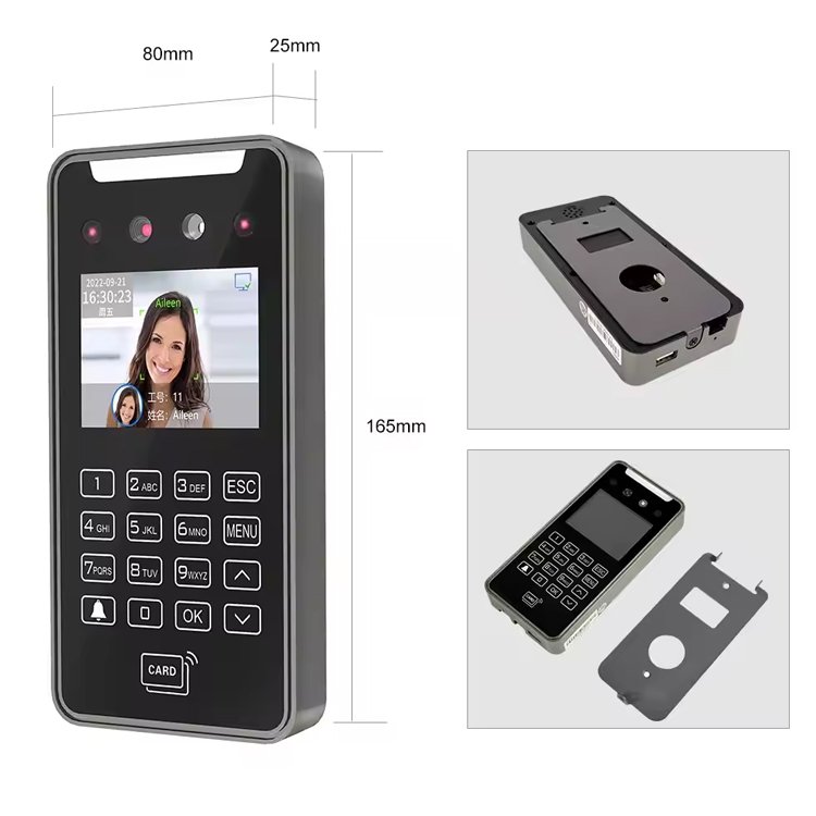 Face Recognition Manufacturer Small Size Living Detection Time Attendance Machine Face Scanner Attendance System