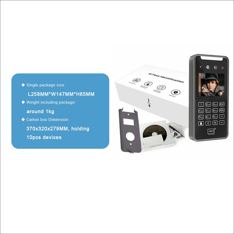 Face Recognition Manufacturer Small Size Living Detection Time Attendance Machine Face Scanner Attendance System