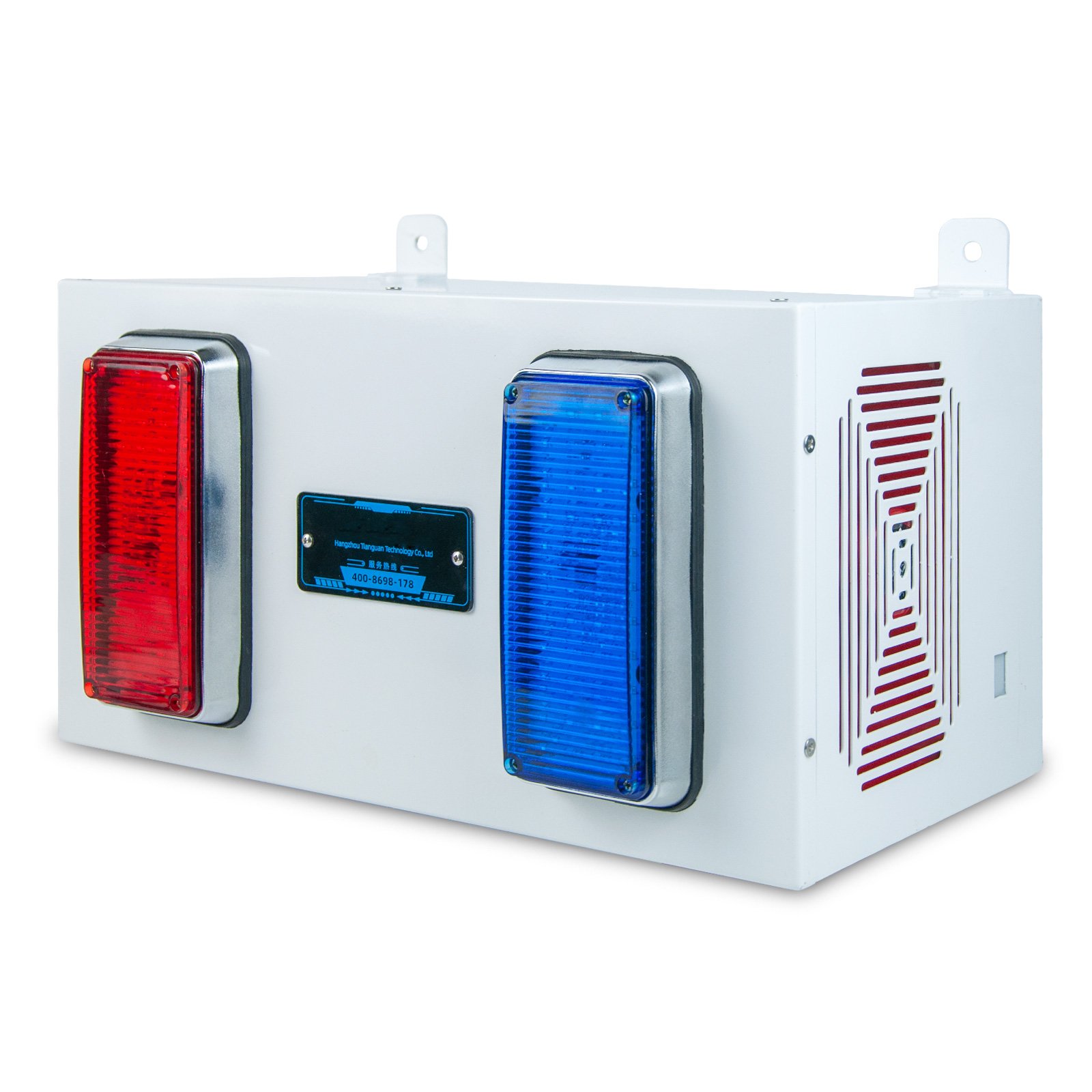 YASONG 350W Dual Horn Alarm Siren 130dB Tone 9 LED Red and Blue Strobe light gsm Security alarm system for emergency outdoor use