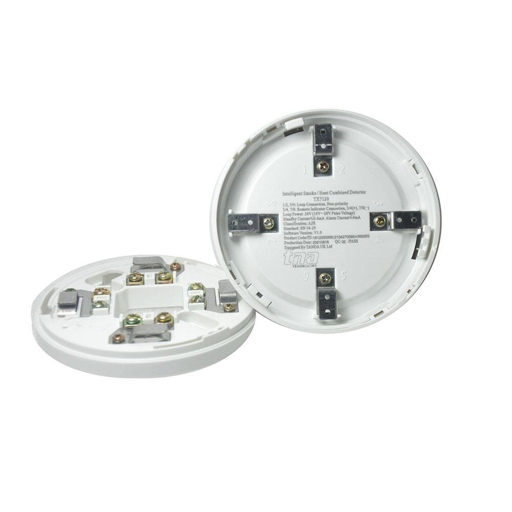 Addressable Smoke And Heat Detector Certificated 2 In 1 Smoke&heat Sensor Fire Alarm System Wired Smoke Detector