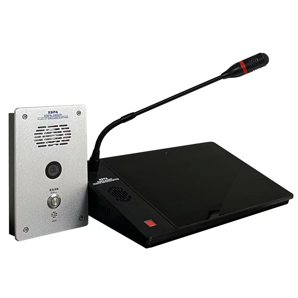 Access control intercom system SOS help intercom terminal with IP video camera