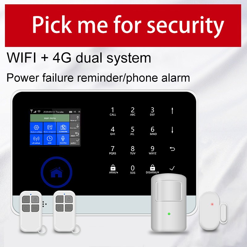 OEM ODM RFID APP Indoor Anti Theft Smart Intruder Wireless House Security Tuya Burglar Wifi 4g GSM Home Alarm System Kit BL-6600