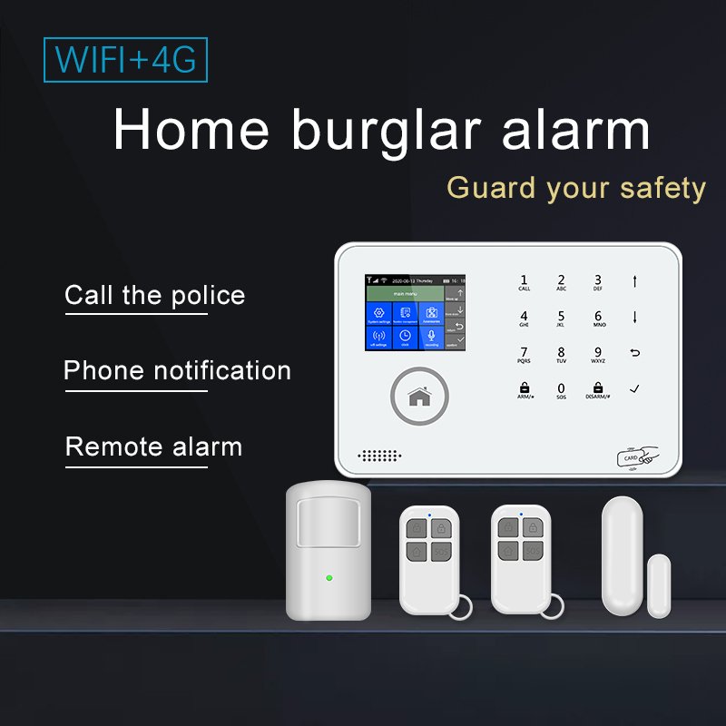 OEM ODM RFID APP Indoor Anti Theft Smart Intruder Wireless House Security Tuya Burglar Wifi 4g GSM Home Alarm System Kit BL-6600