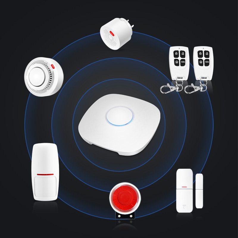 Tuya Wireless Smart Home Security Alarm 4G Cellular GSM WiFi Home Security Alarm System