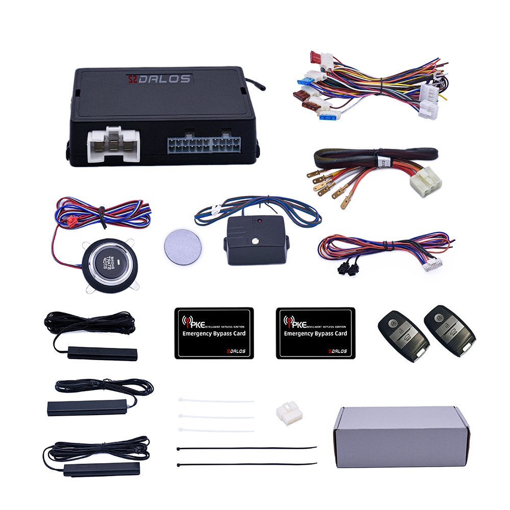 Car Alarm PKE Remote Start For Car Push Button Remote Controller 12v Car Keyless Entry One-Button Push Engine Starter