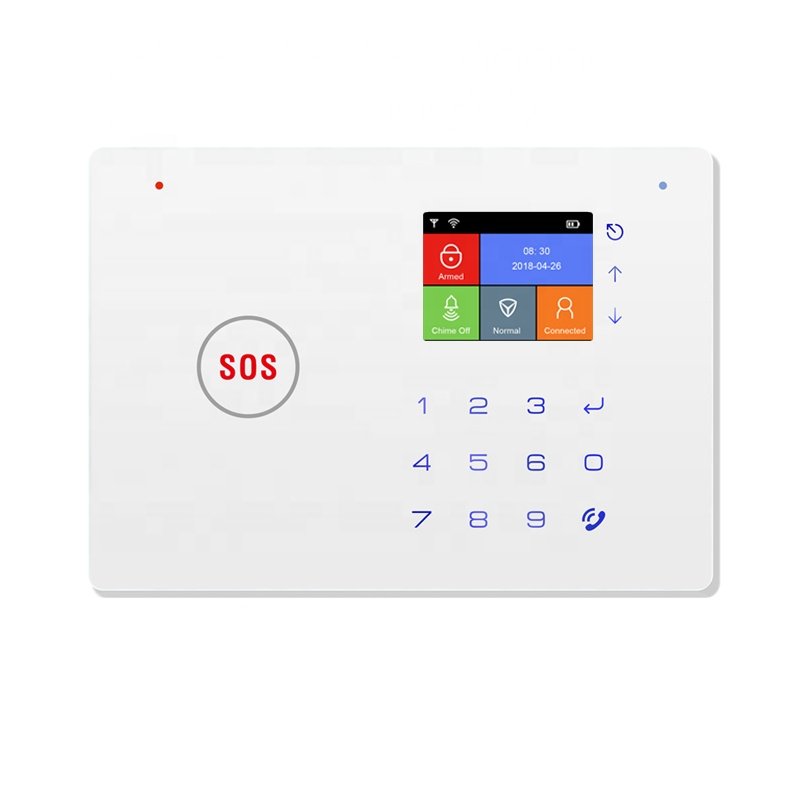China Factory Auto Dial 433 Mhz Anti-Theft Wireless Home Security WiFi GSM Alarm with Touch Keypad