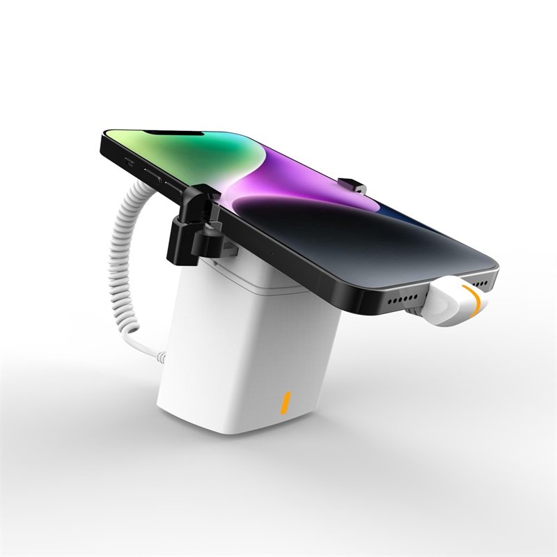 A110 Tablet Alarm System Mobile Phone Security Display Stand With Clamp Smartphone Anti Theft Holder With Charging Cable