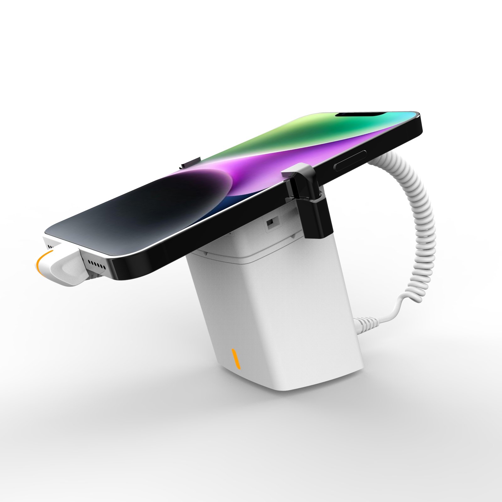 A110 Tablet Alarm System Mobile Phone Security Display Stand With Clamp Smartphone Anti Theft Holder With Charging Cable