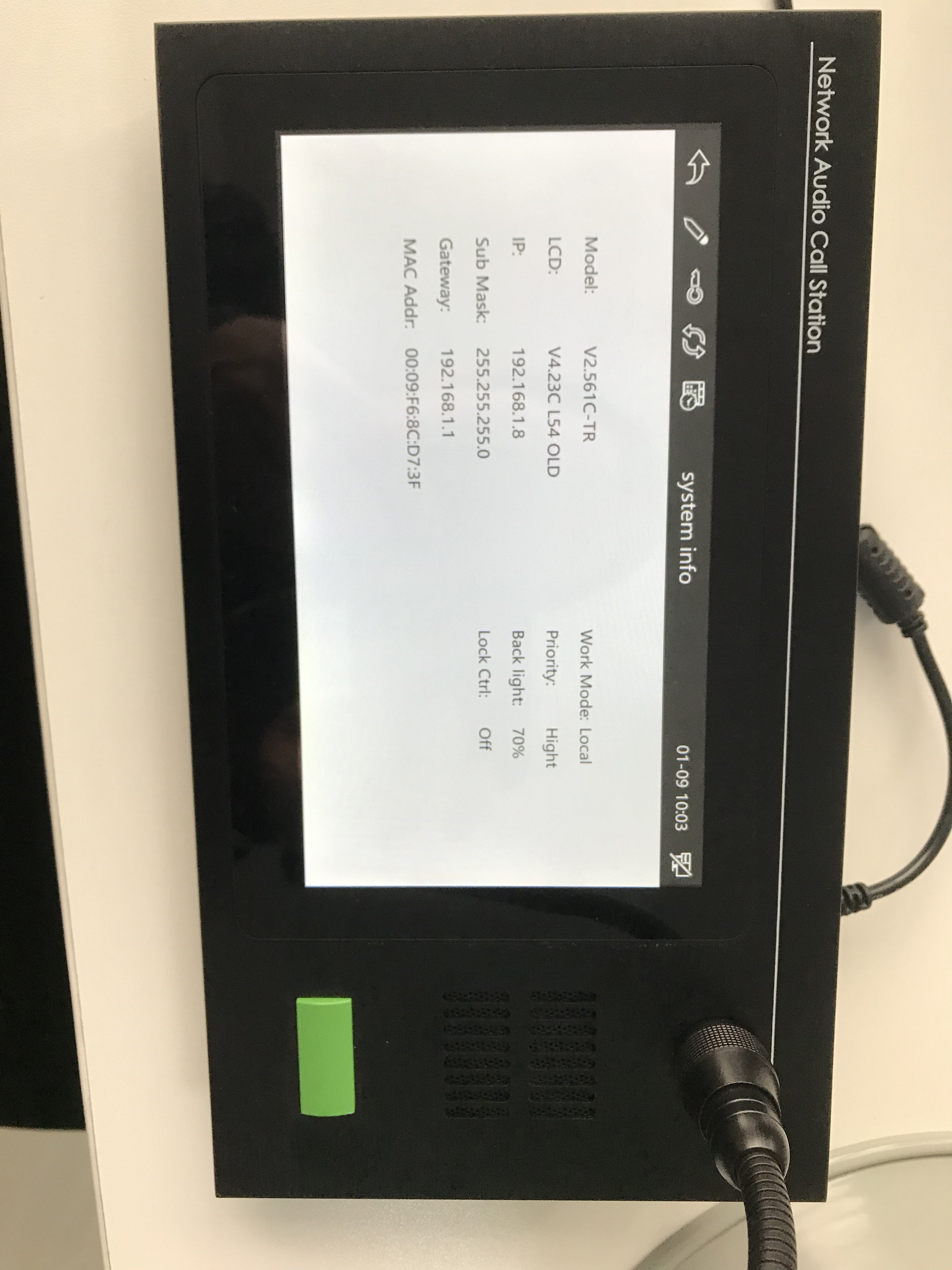 IP Intercom system two-way intercom host