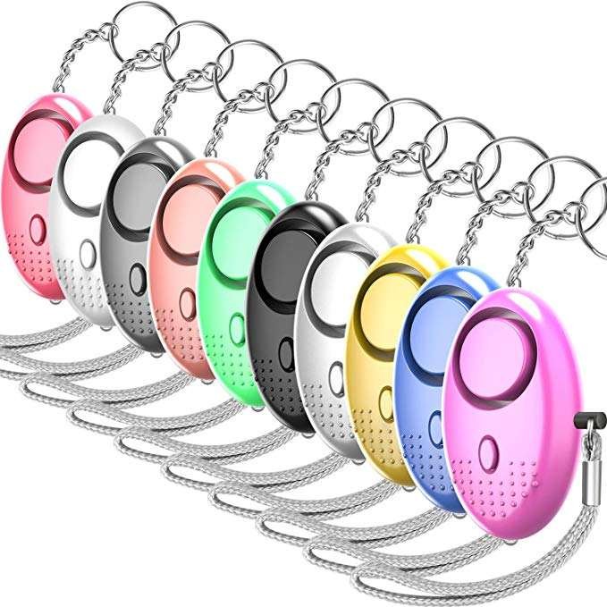 Self Defense Personal Emergency sos safety Alarm system Keychain also have rechargeable type safety Alarm Self Defense Keychain