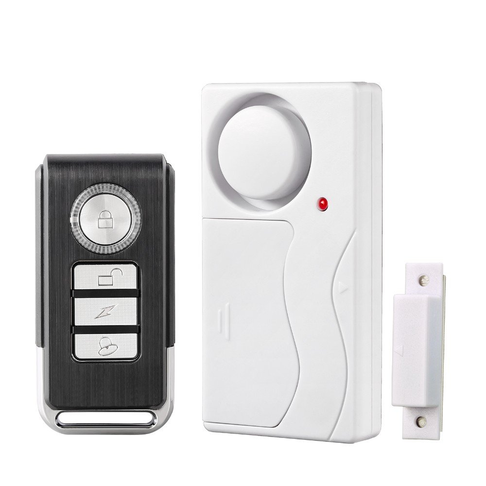 Small Size Remote Control Wireless Home Safty Door Window Open Magnet Magnetic Sensor Detector Alarm Siren