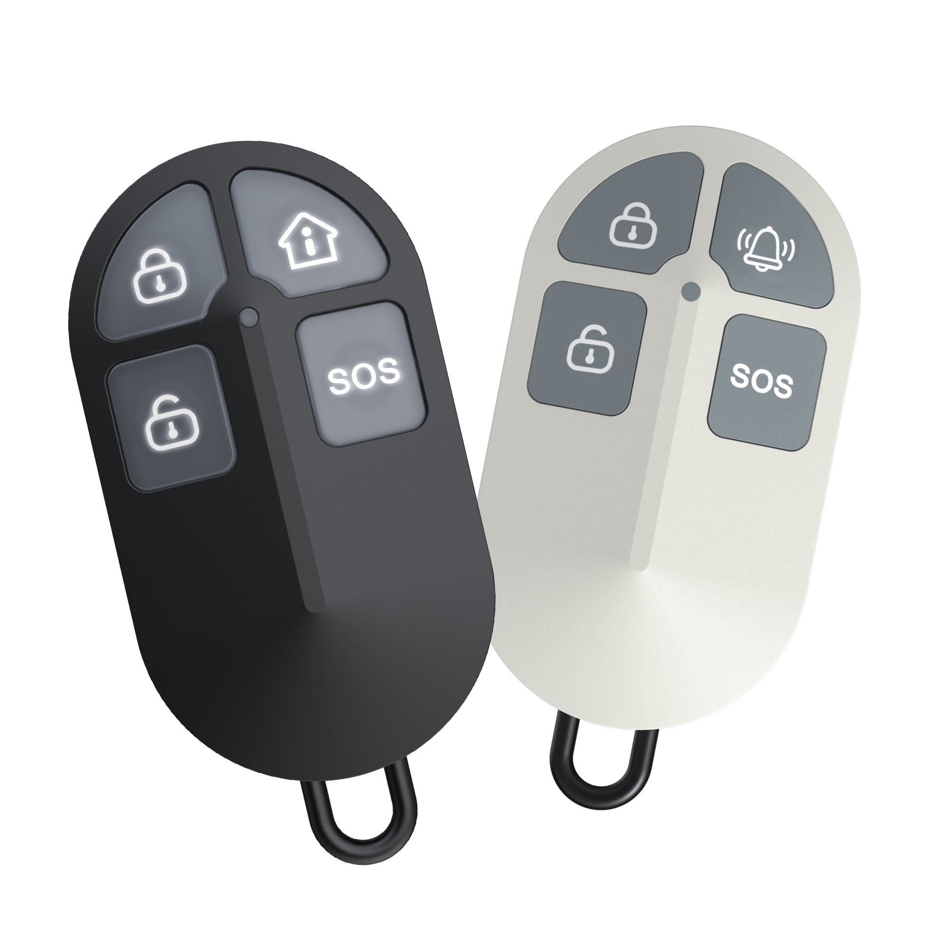 2024 WHOLESALE ABS MATERIAL door wireless 433mhz universal Multi frequency Alarm System Monitor remote control