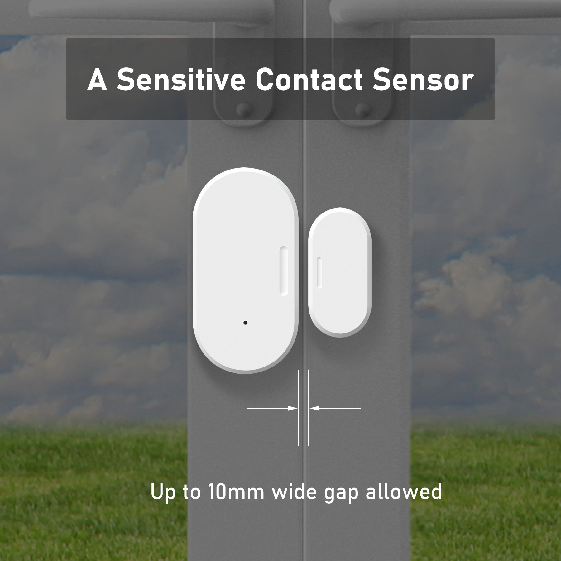E-WeLink Zigbee Contact Sensor Wireless Door and Window Sensor for Smart Home Automation Compatible with Hubitat and Alexa